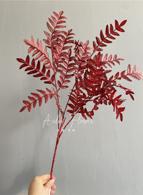 【红色系列②号链接】婚庆插花装饰花材暗红酒红搭配绢花仿真花