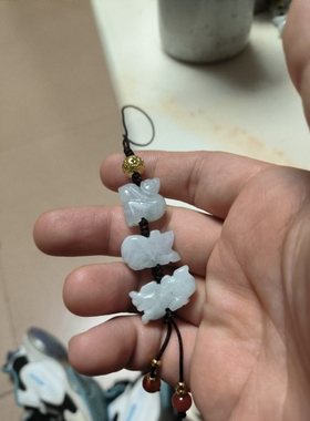 三合生肖冰糯种男女通用吊坠水滴