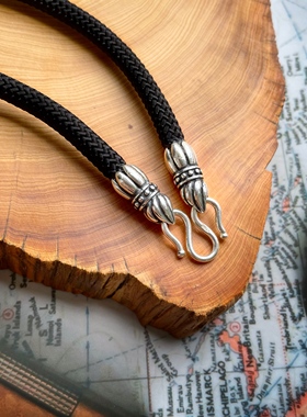 毫米纯银泰国佛牌狼牙嘎乌盒链子