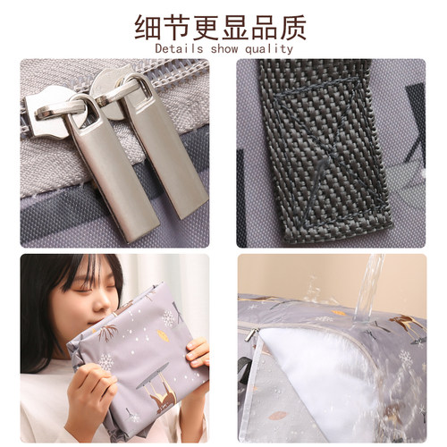 装被子收纳袋子防水防潮衣服棉被整理袋衣物行李搬家打包袋牛津布 - 图3