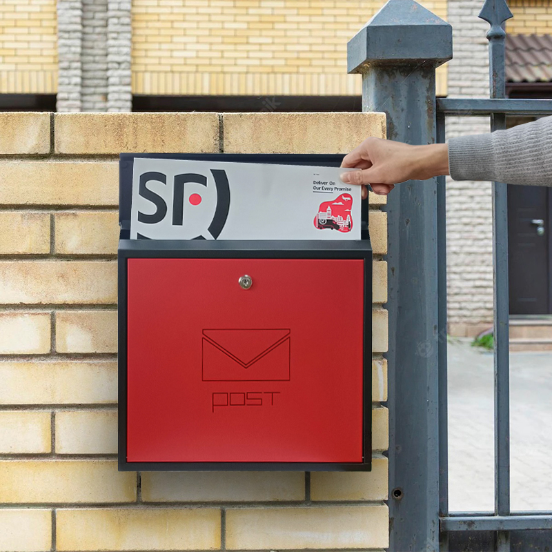 信报箱欧式现代别墅室外信箱大号意见箱户外信件箱创意不锈钢邮箱-图0