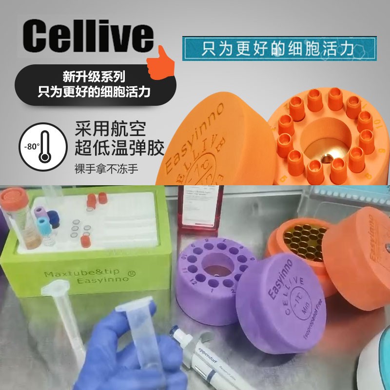 1/2/5ml毫升12 30孔冷细胞冻存管Easyinno梯度Cellive程序降温盒 - 图0