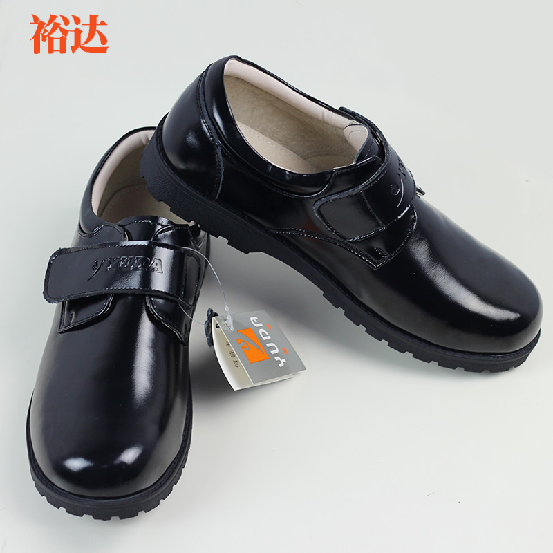 深圳裕達正品統一校鞋 學生制服鞋禮服鞋子升旗 男款小學生黑皮鞋
