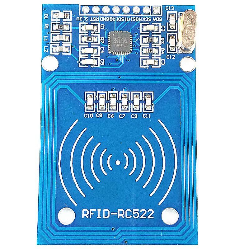 MFRC-522 RC522 RFID射频 IC卡感应模块 送S50复旦卡、钥匙扣排针 - 图3