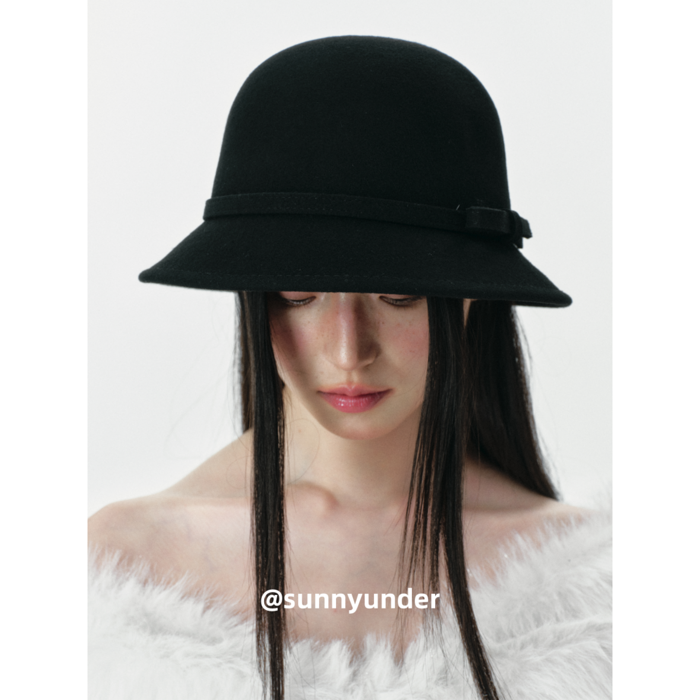 法式复古赫本风黑色羊毛呢渔夫帽子女春秋冬季显脸小盆帽度假礼帽,淘宝优惠券,粉丝福利购,淘宝优惠卷