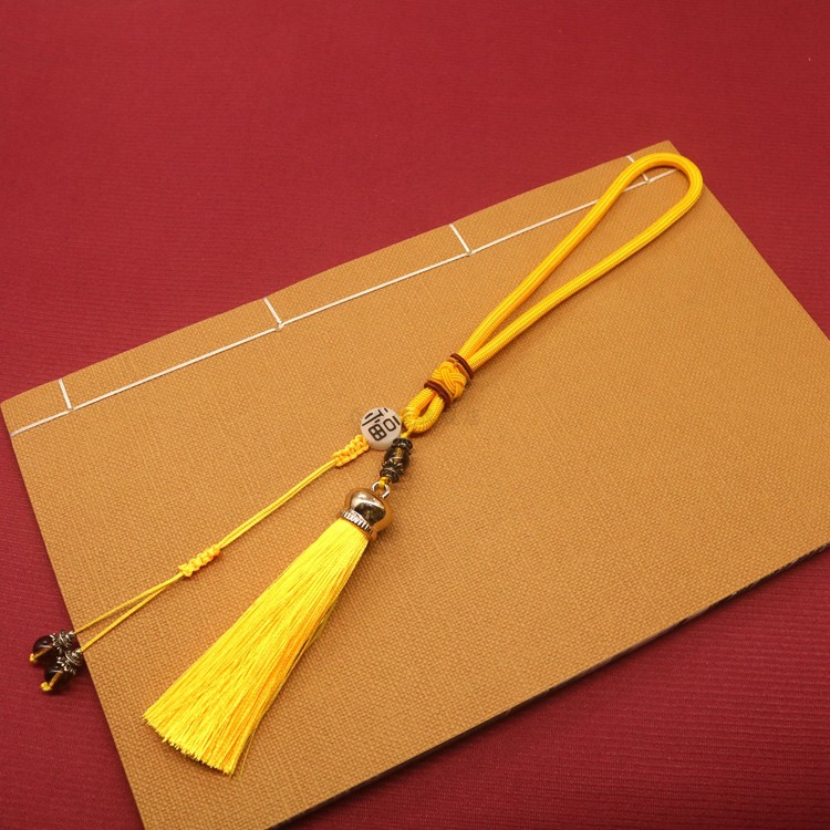 葫芦挂绳流苏挂件手工diy葫芦挂件绳车挂绳手捻葫芦挂件绳子包邮 - 图2