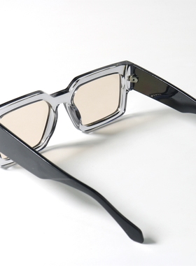 方块元素北欧极简风格近视墨镜