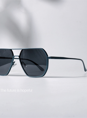 牛油果色偏光飞行员极简风格墨镜