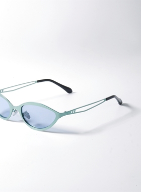 猫眼小众镂空金属近视亮色墨镜