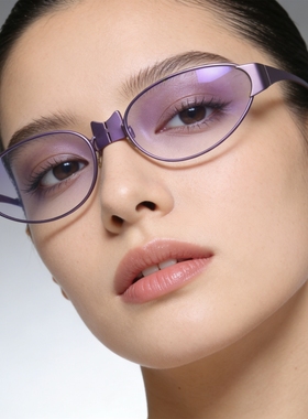 薰衣草猫眼UV400防紫外线墨镜