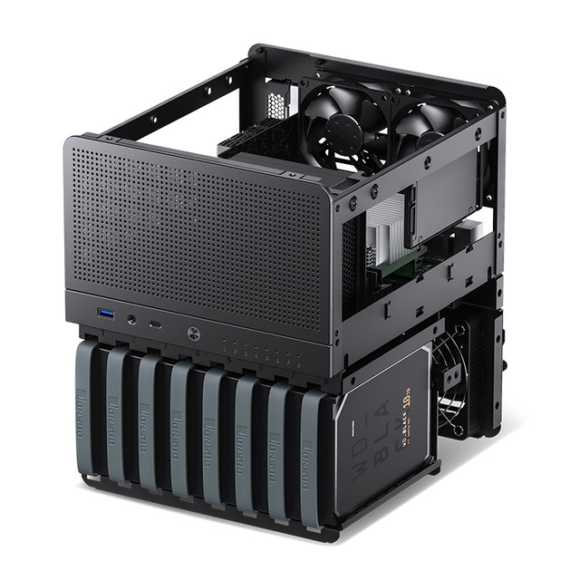 Qiaosibo N38 bay NAS mini aluminum chassis