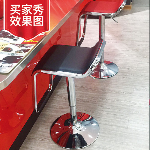 吧台椅升降高脚凳现代简约酒吧高椅子收银台凳子家用吧椅前台吧凳 - 图0