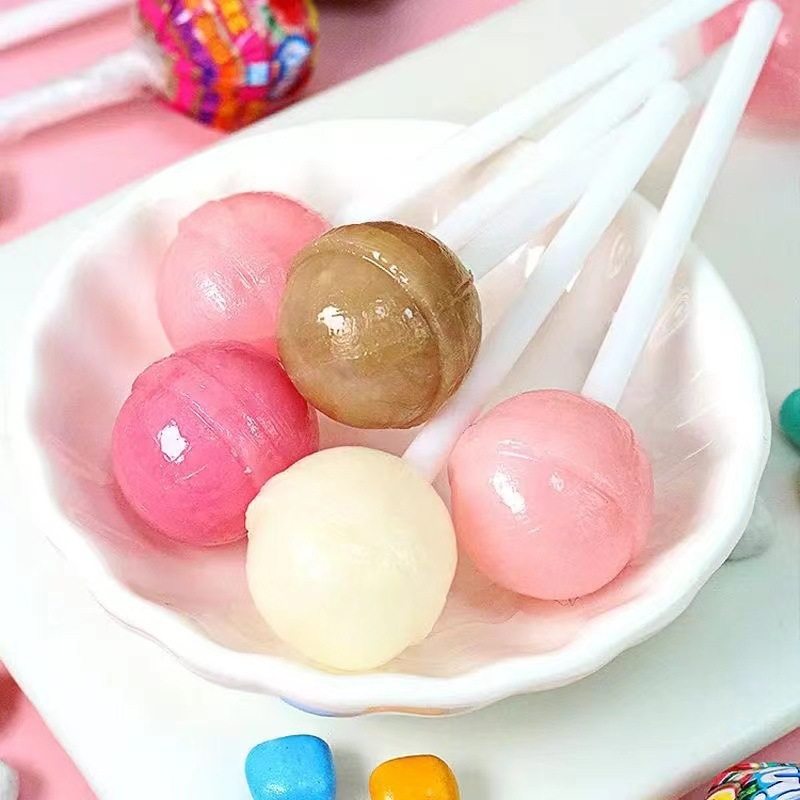 珍宝珠棒棒糖混合水果味58支桶装儿童节礼品学生糖果办公室小零食,淘宝优惠券,粉丝福利购,淘宝优惠卷