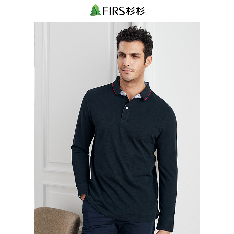 衫上衣 POLO 恤秋装 T 秋季新品男士纯棉纯色商务休闲长袖 18 杉杉男装 G 衫上衣 POLO 恤秋装 T 秋季新品男士纯棉纯色商务休闲长袖 18 杉杉男装 G
