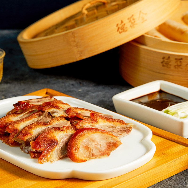 全聚德旗舰店北京烤鸭含饼酱整只北京特产熟食老字号快手菜烤鸭