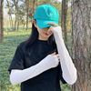 Spring and summer Korean style ins style black and white striped sunscreen sleeves