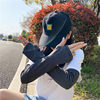 Spring and summer Korean style ins style black and white striped sunscreen sleeves