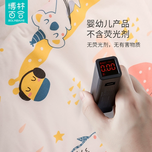 Хлопковое стеганое детское одеяло для новорожденных для младенца, увеличенная толщина