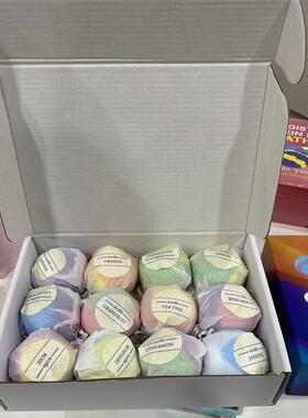 BATHBOMBS精油浴盐球爆炸球泡澡球足浴滋润气泡弹12个1200g礼品物