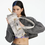 Брендовая оригинальная небольшая дизайнерская сумка подмышку, сумка на одно плечо для отдыха