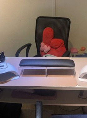 美甲店用皮质手枕欧美低枕脚枕