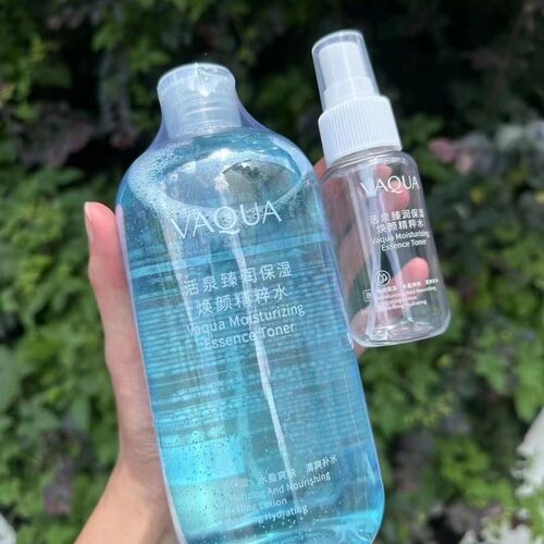 送湿敷巾活泉蓝胖子水蓝水臻润保湿焕颜精华水一瓶500ml 送喷雾瓶 - 图0