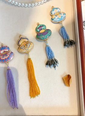 【成品】纯手工葫芦挂件古风礼品车载福袋挂饰平安符宋锦项链款