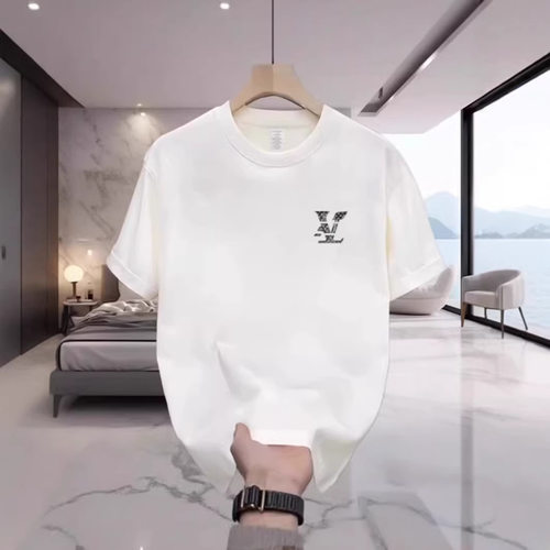 【高品质男装】情侣短袖T恤百搭宽松极简印花创意设计图潮牌上衣 - 图2
