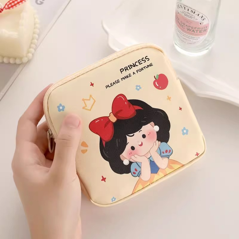 可爱卫生巾收纳包卫生棉迷你收纳袋便携随身大容量姨妈巾月事包 - 图1