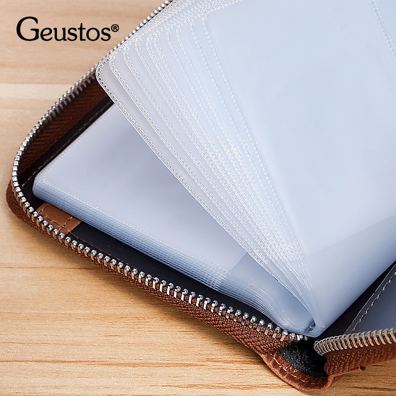 拉链卡包男士多卡位女式银行零钱包 geustos卡包