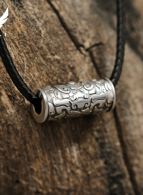 翼力纯银转运珠男士小众百搭