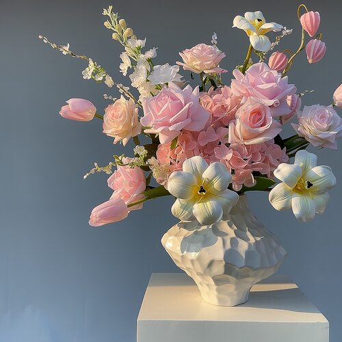 【初心漫度】手感保湿原创花艺设计成品套装家居装饰品餐桌花 - 图1
