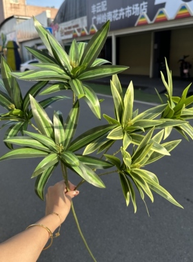 仿真百合竹子假花绿植盆景盆栽室内装饰软装绿叶美陈花材叶材酒店