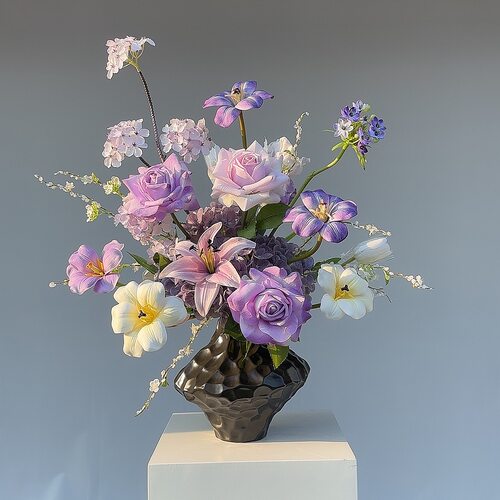 【初心漫度】手感保湿原创花艺设计成品套装家居装饰品餐桌花 - 图2