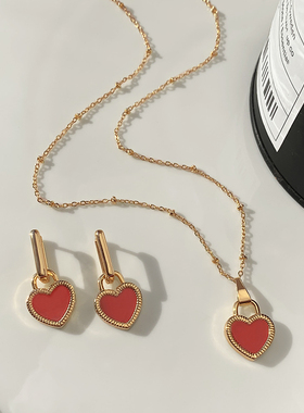 小众轻奢百搭气质镀金双面项链