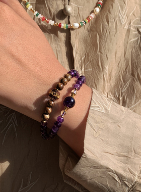 天然乌拉圭紫水晶手链