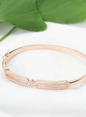 大气纯银手镯送恋人闺蜜送女朋友