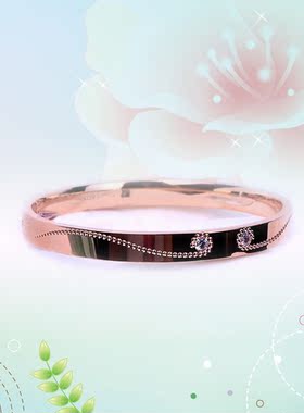 大气风学生送朋友纯银手镯