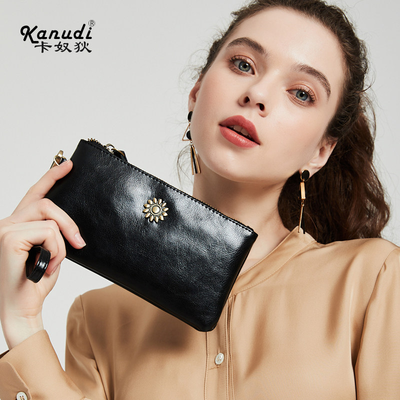 牛皮长款2020新款简约时尚女钱包 卡奴狄钱包