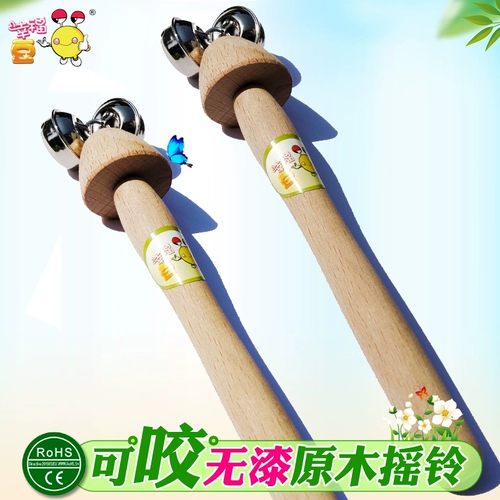 Детская игрушка для правильного прикуса, погремушка для новорожденных, мультяшный познавательный деревянный успокаивающий прорезыватель, 1 лет, обучение