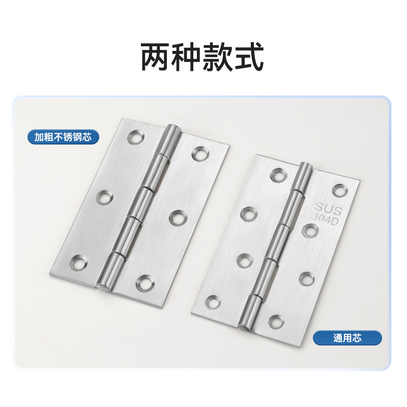 不锈钢平开合页1寸2寸3寸铰链橱柜小柜门迷你合叶箱子门窗小折页-图3