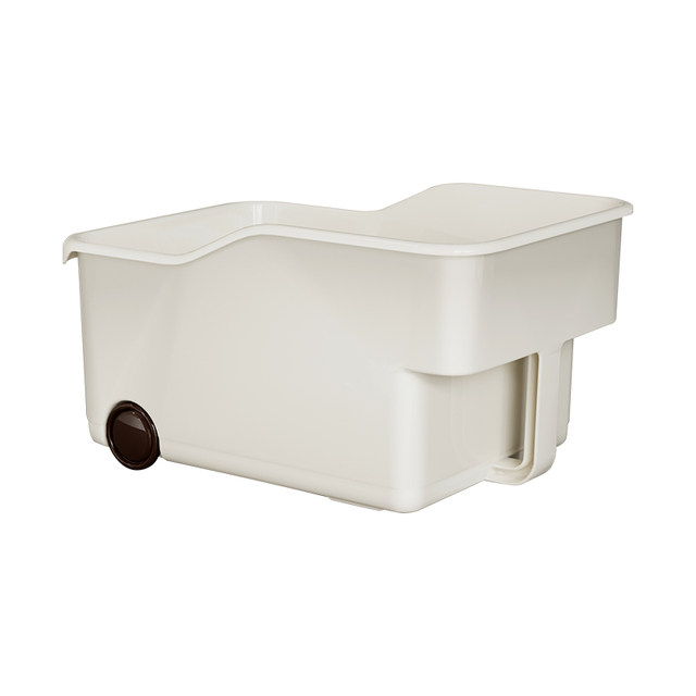 Household storage basket with handle