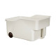 Household storage basket with handle