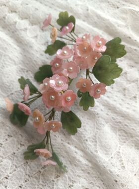 热缩花簪软簪手工古风超仙头饰宋制汉服唐风简约步摇 日常簪子