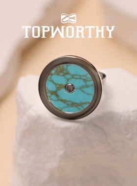 捌28绿松石戒指原创设计小众轻奢