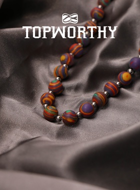 捌28原创设计天然合成石头项链