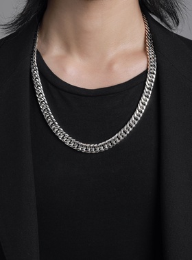 捌28钛钢古巴锁骨链2025新款原创