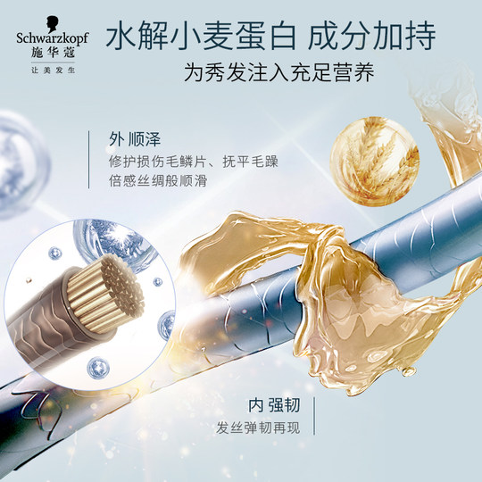 Schwarzkopf conditioner repairs, shines, anti-frizz and hydrates