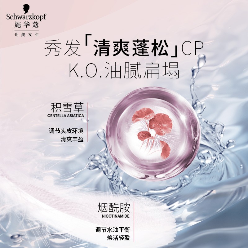 【20点付定】施华蔻丰盈韧养洗发水修护蓬松柔顺改善毛躁洗护套装