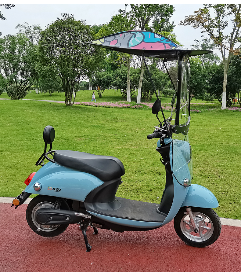 时尚电动车雨棚篷遮阳伞电瓶车挡风罩加厚加大侧翼防晒防雨挡风 - 图1